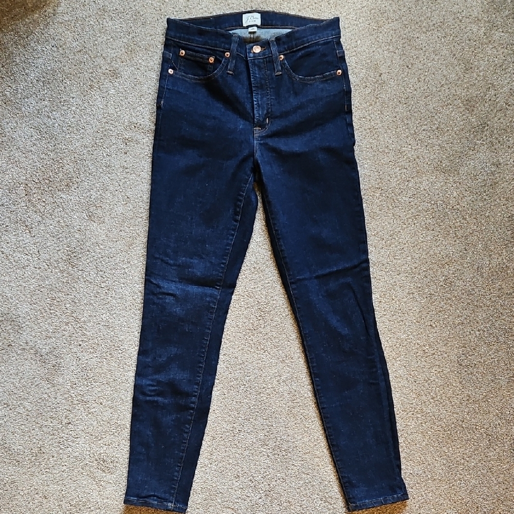 J. Crew 9" Highrise Toothpick Jeans